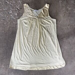Vintage Yellow Vanity Fair Slip Dress Size L‎